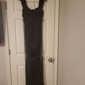 Black lace barely there dress